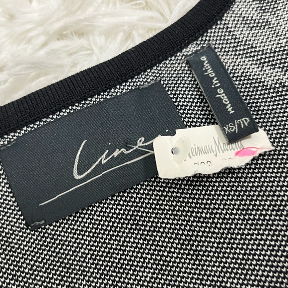 NEIMAN MARCUS x LINE Brocade Skull Print Knit Sweater Bodycon Dress Black XS - Picture 9 of 9